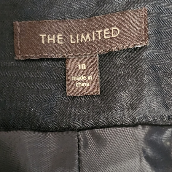 The Limited black ivory confetti tweed wool blend mini skirt size 10 - Picture 6 of 8